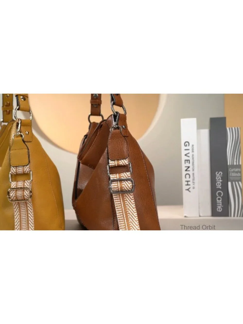 Vegan Leather Hobo Bag with Guitar Strap Top Handle Satchel Shoulder Purse